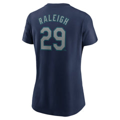 Cal Raleigh Seattle Mariners Nike Women's Cooperstown Collection Fuse Name & Number T-Shirt - MLB T-shirts