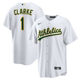 Denzel Clarke Athletics Nike Home Replica Jersey - MLB Jerseys