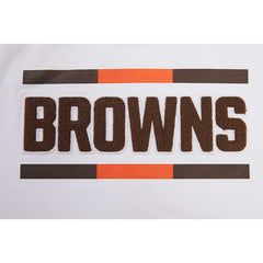 Cleveland Browns Pro Standard Women's New Helmet Capsule Cropped T-Shirt | NFL New