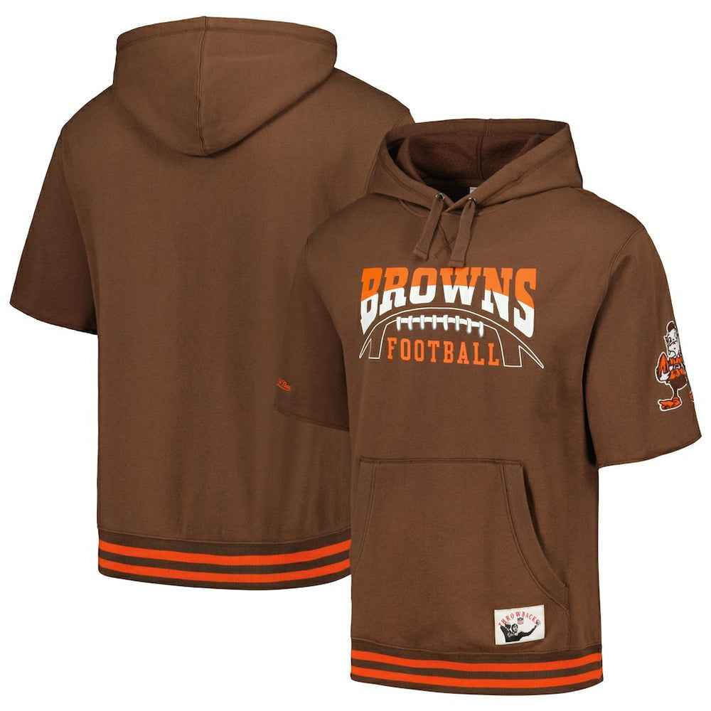 Cleveland Browns Pre-Game Short Sleeve Pullover Hoodie | NFL Online