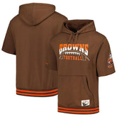 Cleveland Browns Pre-Game Short Sleeve Pullover Hoodie | NFL Online