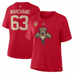 Brad Marchand Florida Panthers Fanatics Women's 2026 NHL Winter Classic Authentic Stack Name & Number T-Shirt - NHL T-shirts