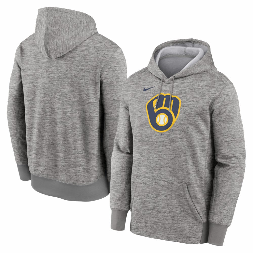 Milwaukee Brewers Nike Primary Logo Therma Hoodie - MLB Hoodies
