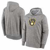 Milwaukee Brewers Nike Primary Logo Therma Hoodie - MLB Hoodies