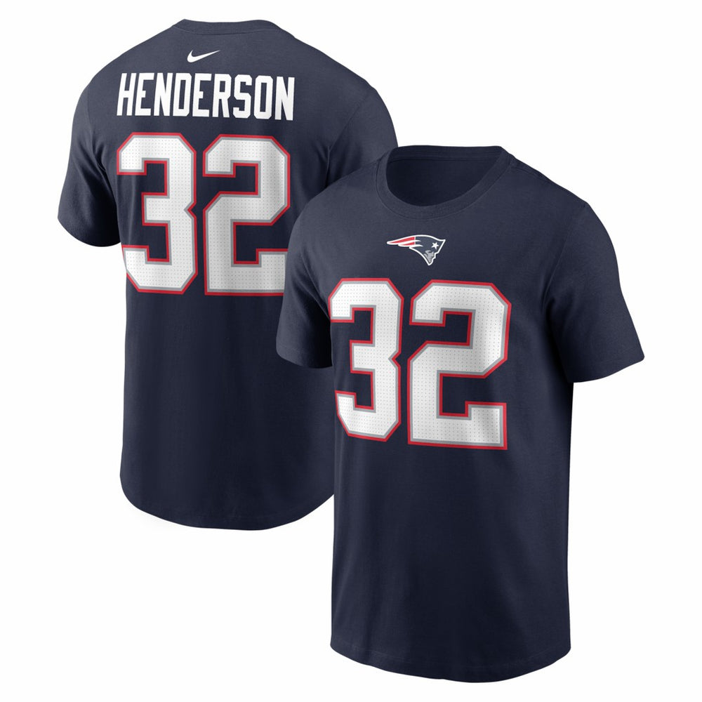 New England Patriots TreVeyon Henderson Name & Number T-Shirt | NFL Online