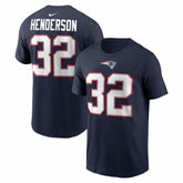 New England Patriots TreVeyon Henderson Name & Number T-Shirt | NFL Online