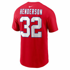 New England Patriots TreVeyon Henderson Name & Number T-Shirt | NFL New