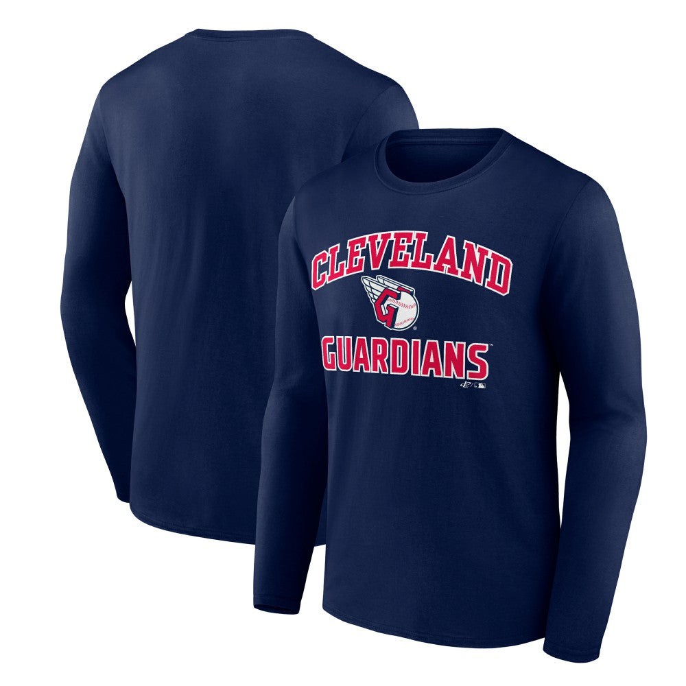 Cleveland Guardians Logo Athletic Heart & Soul Long Sleeve T-Shirt - MLB T-shirts
