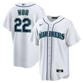 Bryan Woo Seattle Mariners Nike Home Replica Jersey - MLB Jerseys