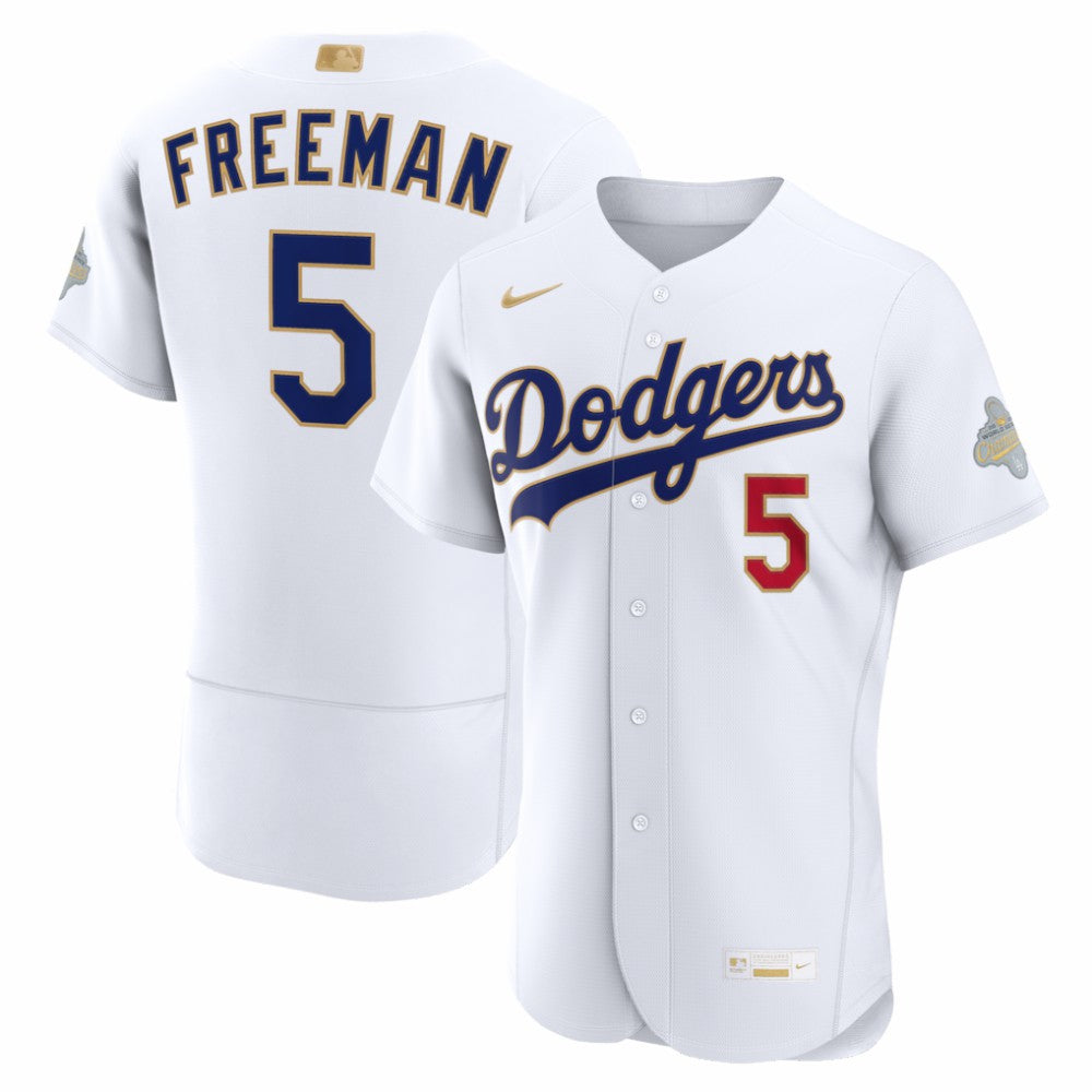 Freddie Freeman Los Angeles Dodgers Nike 2026 Gold Collection Authentic Jersey - MLB Jerseys