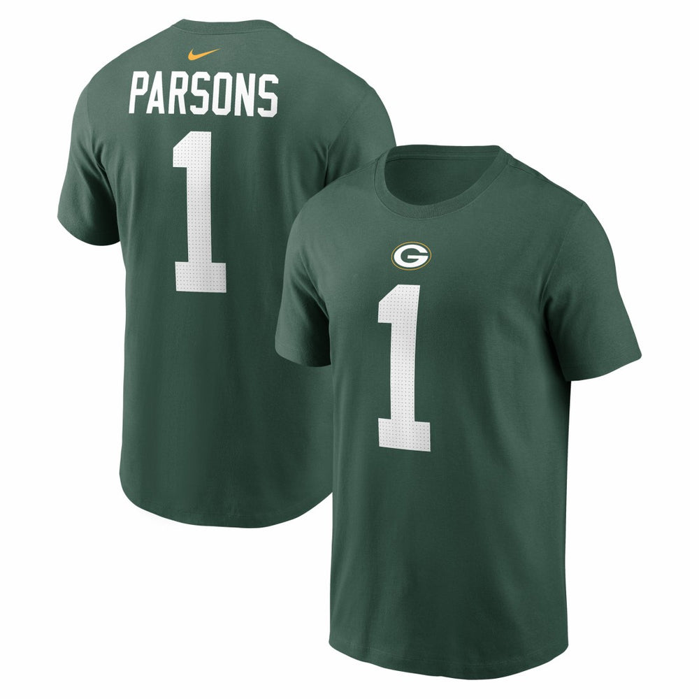 Green Bay Packers Micah Parsons Name & Number T-Shirt | NFL Outlet