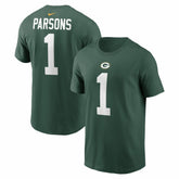 Green Bay Packers Micah Parsons Name & Number T-Shirt | NFL Outlet