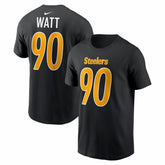 Pittsburgh Steelers T.J. Watt Carbon Name & Number T-Shirt | NFL Near me