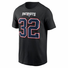 New England Patriots TreVeyon Henderson Carbon Name & Number T-Shirt | NFL Online