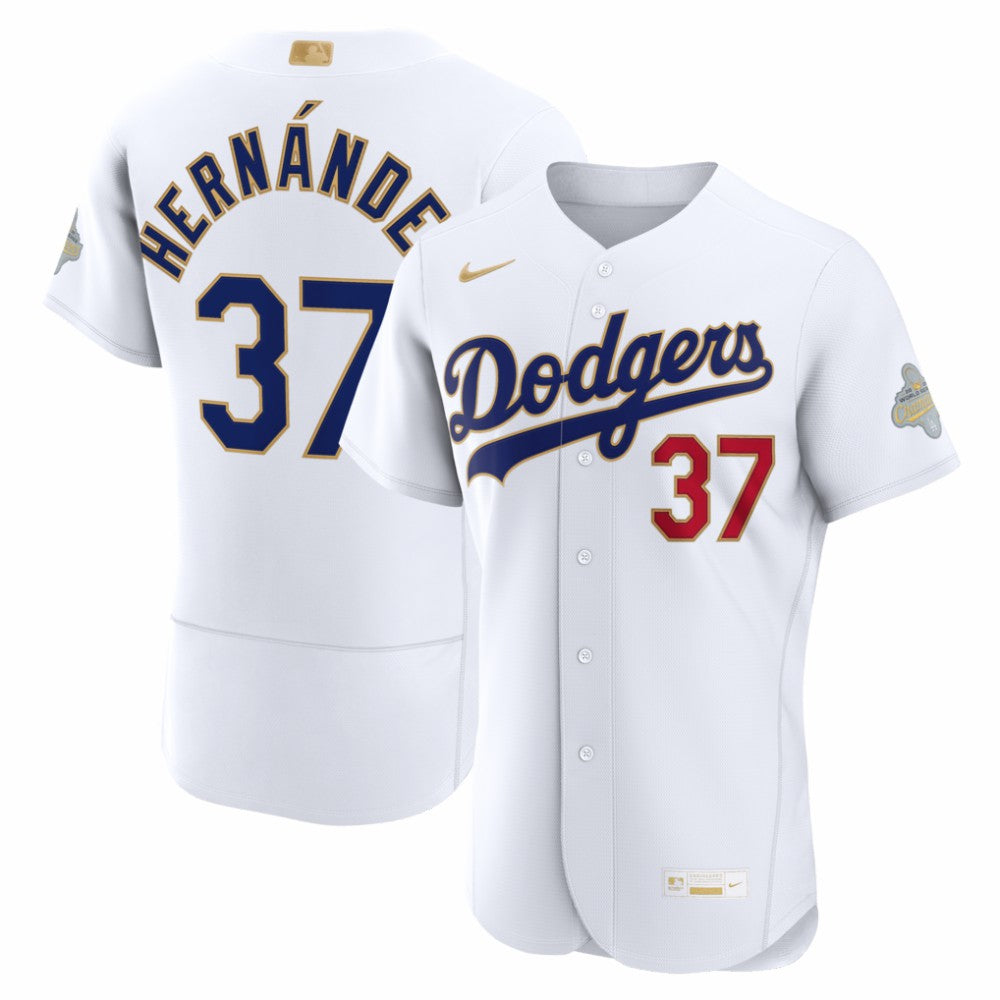 Teoscar Hernández Los Angeles Dodgers Nike 2026 Gold Collection Authentic Jersey - MLB Jerseys