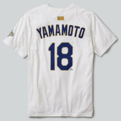 Yoshinobu Yamamoto Los Angeles Dodgers Nike 2026 Gold Collection Name & Number T-Shirt - MLB T-shirts