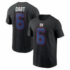 New York Giants Jaxson Dart Name & Number T-Shirt | NFL On sale
