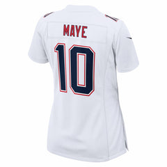 New England Patriots Drake Maye Women's Super Bowl LX Patch Tundra Fashion Game Jersey | NFL Hot