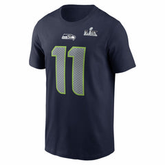 Seattle Seahawks Jaxon Smith-Njigba Super Bowl LX Patch Name & Number T-Shirt | NFL Sale