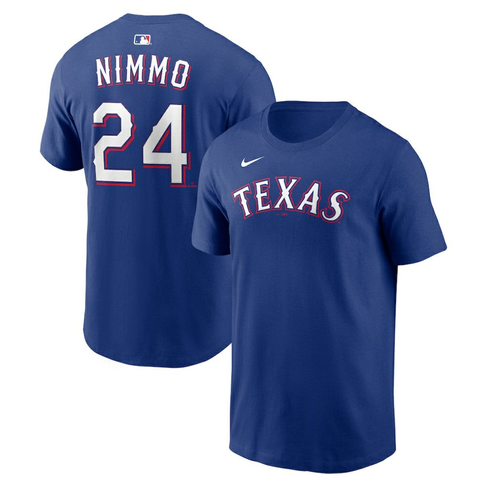 Brandon Nimmo Texas Rangers Nike Home Name & Number T-Shirt - MLB T-shirts
