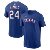 Brandon Nimmo Texas Rangers Nike Home Name & Number T-Shirt - MLB T-shirts