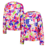 MLB Batterman Terez Neon Tie-Dye Pullover Sweatshirt - MLB Pullover