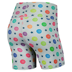 Chicago Cubs Terez Women's TLC Rainbow Shorts - MLB Shorts