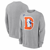 Denver Broncos D Horse Logo Club Sweatshirt | NFL Outlet