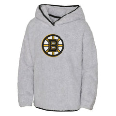 Boston Bruins Girls Youth Ultimate Teddy Fleece Pullover Hoodie - NHL Hoodies