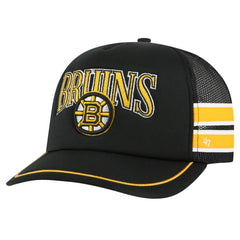 Boston Bruins '47 Sideband Stripes Trucker Snapback Hat - NHL Hats