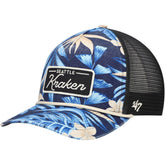 Seattle Kraken '47 Tropicalia Allover Print Trucker Adjustable Hat - NHL Hats