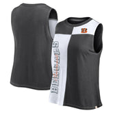Cincinnati Bengals Women's Script Color Block Tank Top | NFL Discount