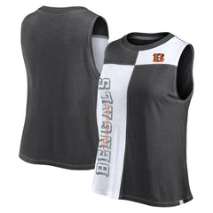 Cincinnati Bengals Women's Script Color Block Tank Top | NFL Discount