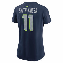 Seattle Seahawks Jaxon Smith-Njigba Women's Super Bowl LX Patch Name & Number T-Shirt | NFL Outlet