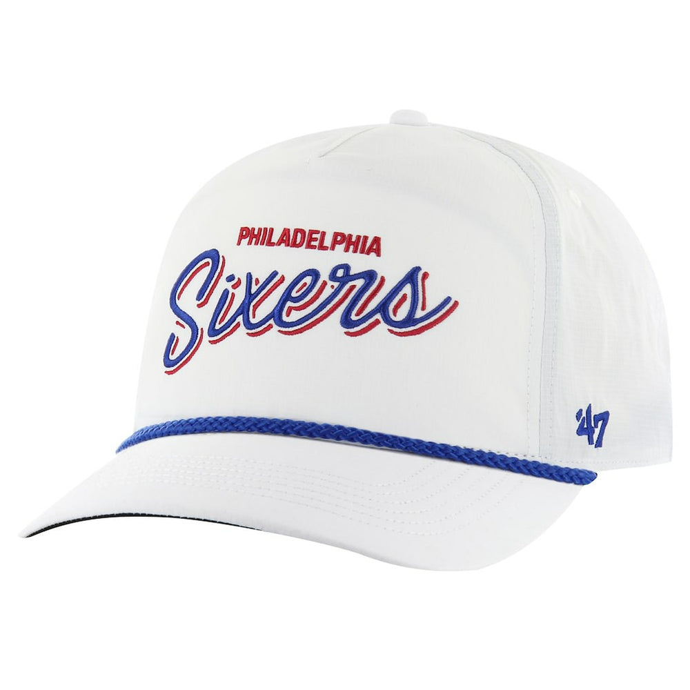 White Philadelphia 76ers '47 Fairway Hitch brrr Adjustable Hat | NBA