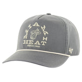 Charcoal Miami Heat '47 Canyon Ranchero Hitch Adjustable Hat | NBA
