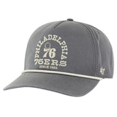 Charcoal Philadelphia 76ers '47 Canyon Ranchero Hitch Adjustable Hat | NBA