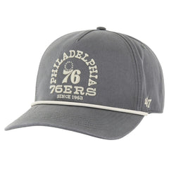 Charcoal Philadelphia 76ers '47 Canyon Ranchero Hitch Adjustable Hat | NBA