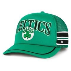 Kelly Green Boston Celtics '47 Sidebrand Stripes Trucker Adjustable Hat | NBA