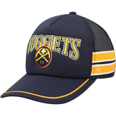 Navy Denver Nuggets '47 Sidebrand Stripes Trucker Adjustable Hat sale | NBA