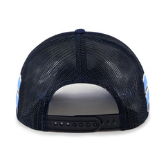 Navy Memphis Grizzlies '47 Sidebrand Stripes Trucker Adjustable Hat | NBA