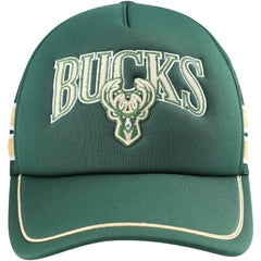 Hunter Green Milwaukee Bucks '47 Sidebrand Stripes Trucker Adjustable Hat | NBA