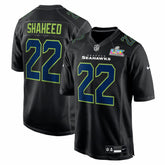Seattle Seahawks Rashid Shaheed Super Bowl LX Patch Carbon Fashion Game Jersey | NFL Discount
