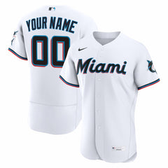 Miami Marlins Nike Home Authentic Custom Jersey - MLB Jerseys