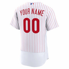 Philadelphia Phillies Nike Home Authentic Custom Jersey - MLB Jerseys