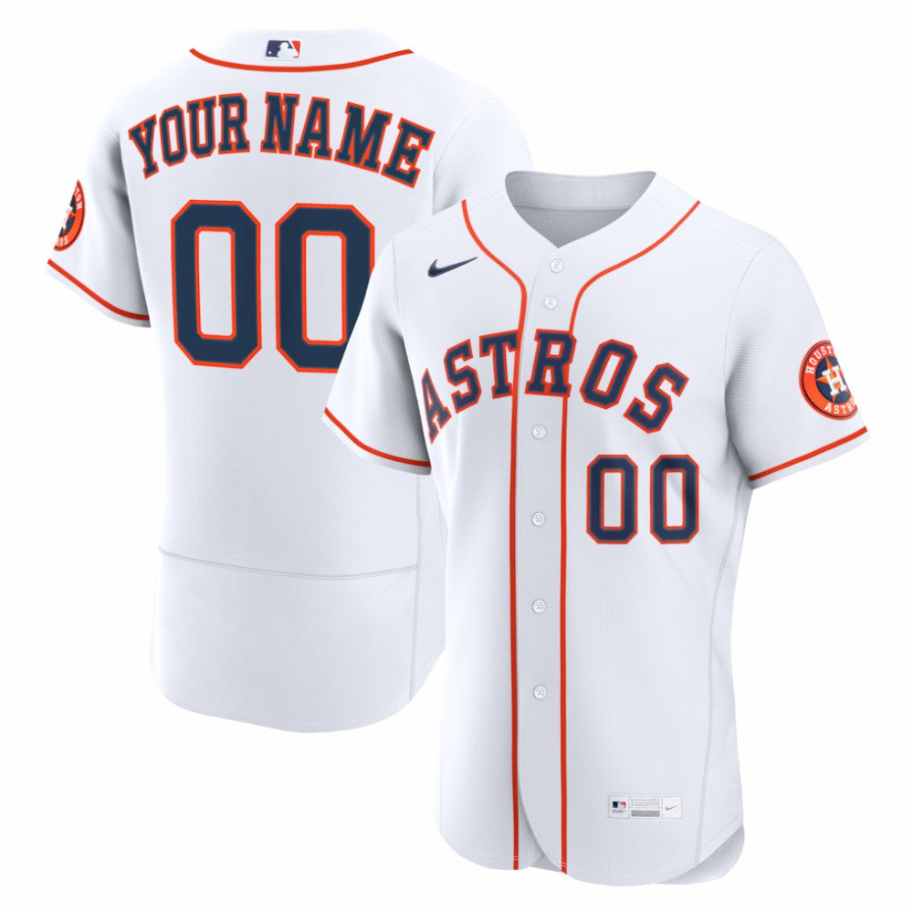 Houston Astros Nike Home Authentic Custom Jersey - MLB Jerseys
