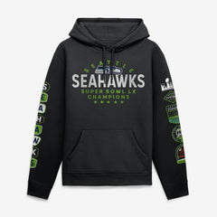 Seattle Seahawks Super Bowl LX Champions Banner Year Hoodie | NFL Hot
