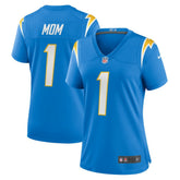 Los Angeles Chargers Number 1 Mom Women's Game Jersey | NFL Hot