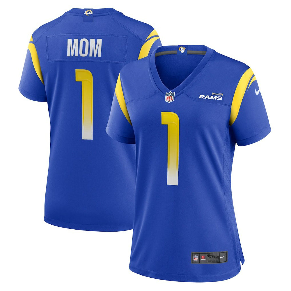 Los Angeles Rams Number 1 Mom Women's Game Jersey | NFL On sale