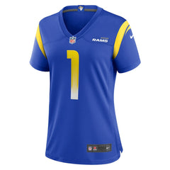 Los Angeles Rams Number 1 Mom Women's Game Jersey | NFL On sale